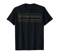 Cool Yokohama Gift Japan Vacation Atlas Map Odosan Present T-Shirt