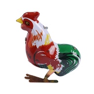 HEO~Retro Rooster Toy Cute Wind Up Clockwork Jumping Chicken Toy Hopping Rooster Toys