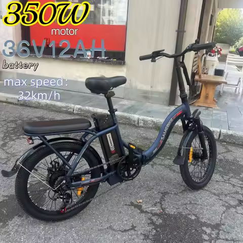 CY20 Lightweight Foldable Electric Bicycle 350W motor 36V12AH Battery Mountain e-bike 20 Inch Tire C