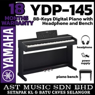 Yamaha Arius YDP-145 88-Keys Digital Piano with Headphone and Bench - Black / YDP145 / YDP 145
