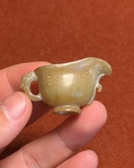 龍首玉杯全品（案頭雅器） 【尺寸】長4.5/寬2.3/高2.4厘米 【重量】14