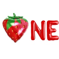 (SG SELLER) 1st Birthday Party Decoration, Strawberry First Birthday Decor Set Happy Birthday Fruity