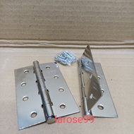 Door Hinges 4" Window Hinges 4" Thick Iron 4"x3"x2mm