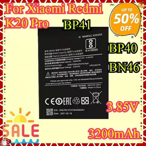 New High quality BP41 BP40 Replacement Phone Battery For Xiaomi Redmi K20 Mi 9T For Redmi K20 Pro Mi