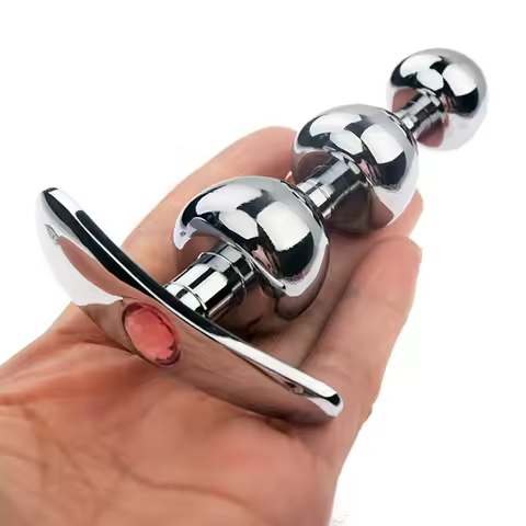 Mushroom Head Removal Anal Plug Metal Butt Plug Big Anal Balls Expansion Dilatador Anal Toys Prostat