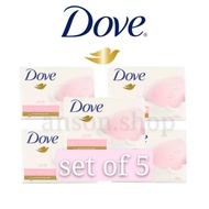 ( SET OF 5 ) Dove Pink/Rosa Beauty Bar Soap 135g