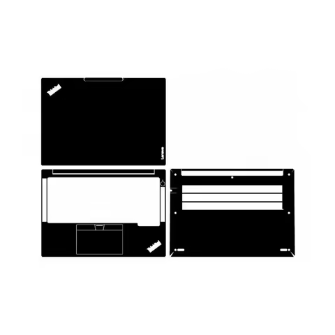 Pre-cut Black Matte Frosted Skin Sticker Cover For 2025 Lenovo Thinkpad E14 Gen 7/X13 Gen 6/E16 Gen