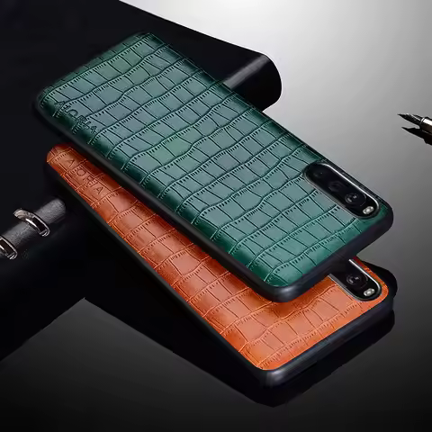 Leather Case For Sony Xperia 1 10 5 IV V VI III II ACE 2 III Premium Crocodile Cover for Sony Xperia