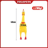 FOLOPETS Mainan Kucing Anjing Ayam Karet Anti Sobek Screaming Chicken Pet Toys Mainan Hewan