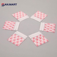 AN.MART 100Pcs Mini Ziplo Bags Small Plastic Zipper Bag Paaging Pill Bags MY