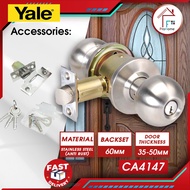 *READY STOCK* Yale CA4147 Entrance Cylindrical Door Knob Set Satin Stainless Steel