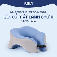 NIN NeckCare Neck Pillow 28x26cm Ergonomic Memory Foam Sleeps Smoothly in Any Position