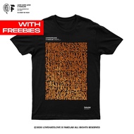 Fakelab X LoveHateLove Tshirt Urban Calligraphy Black With Freebies