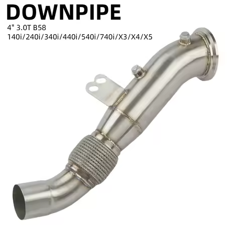 Car Downpipe for BMW B58 Engine 340i 440i 540i 740i xDrive M140i M240i M340i X3 X4 X5 G01 G02 G05 To