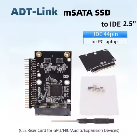 MSATA SSD To 2.5inch IDE SSD mSATA Adapter Converter Card Embedded Mobile MSATA SSD To 44 Pin IDE 2.