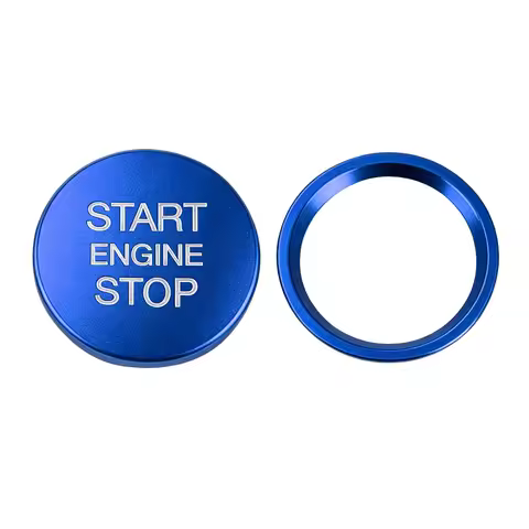 1 Set Engine Start Push Button Cover for Audi Q5/Q7/A8L/A5/A6L/A4L Start Stop Key Ring Cover Ignitio