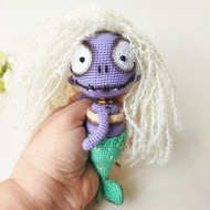 數位 美人鱼僵尸娃娃DIY可爱恐怖玩具amigurumi钩针图案英文pdf