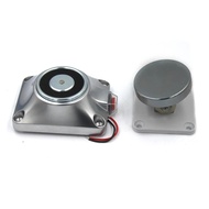 12/24V 60kg/120Lbs Holding Force Magnetic Wall Mount Door Stopper Power To Lock Electromagnetic For 