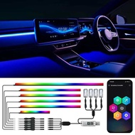 RGB Interior Car Lights – Wireless APP Control, 6-In-1 EL Wire Ambient Lighting Kit For Cars/Trucks