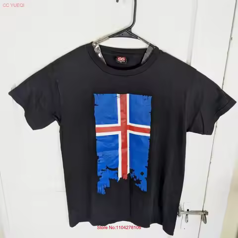 Vintage 66 Degrees North Iceland Flag T Shirt Hiking Women XL vintage Washed fashion Slightly Unisex