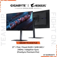 GIGABYTE MO27U2 Gaming Monitor (จอมอนิเตอร์) | 27" UHD | QD-OLED | 0.03ms | 240Hz | Adaptive-Sync