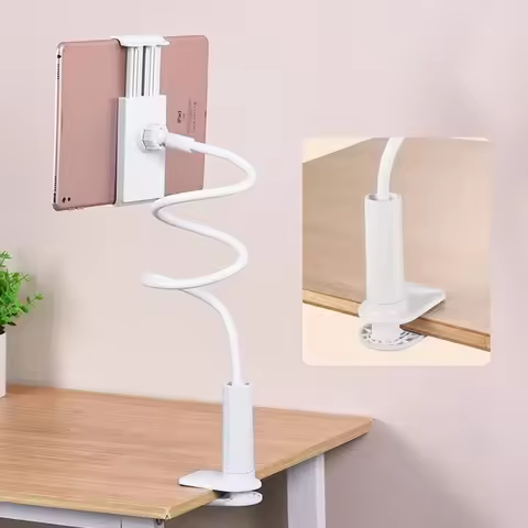 Bedside Table Tablet Stand Adjustable Long Arm Clamp Tablet Lazy Stand Suitable for IPad Samsung Xia