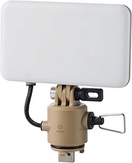 ELECOM NESTOUT Outdoor Camping LED Panel Flashlight w/Mini Tripod, Dimmable USB Powered Light, IP44