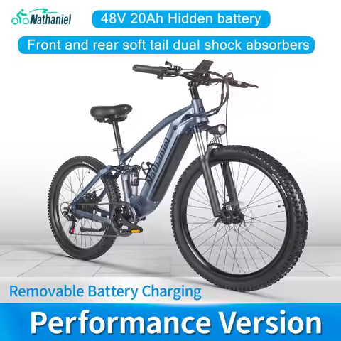 Nathaniel SYR03 Electric bike 1000W 48V 20AH, 27.5“ Long Range for Mountain & Road Riding ,electric 
