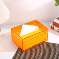 Acrylic Box Customized Creative Transparent Acrylic Tissue Box Living Room Paper Box Restaurant Hote