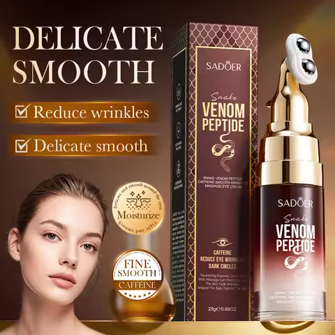 SADOER Snake Venom Peptide Caffeine Anti Wrinkle Massage Eye Cream Anti Dark Circles Anti-Aging Mois
