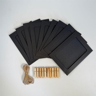 Card Paper Card Hemp Rope Paper Rope Photo Frame Photo Clip Photo Photo Paper Clip Photo Clip Paper 