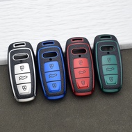 Premium Tpu Leather Key Cover for Audi A6 C8 A7 A3 8y A8 D5 Q7 4m Q8 Rsq8 Rs6 Rs7 E-tron Gt Q4 with 