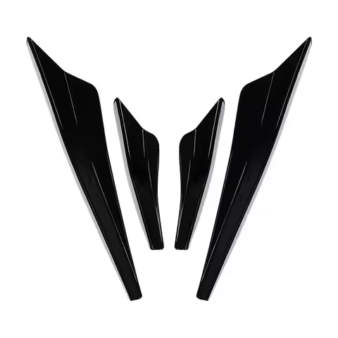 For Audi A3 A4 B9 2021-2024 Front Bumper Small Wind Knife Front Face Modified Black Warrior Appearan
