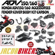 HONDA ADV150/160 ACCESSORIES FENDER BODY KIT COVER SET CARBON/BLACK