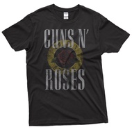 READY STOCK Top Quality Metal Rock Band Shirt Custom Print Streetwear Guns N Roses Vintage  Tshirt