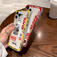 ALL TYPE CLEAR CASE DHL MOTIF FOR SAMSUNG A05 A05s A10s A04s A04 A71 A22/M22 4G A10/M10 M23 5G A54 A