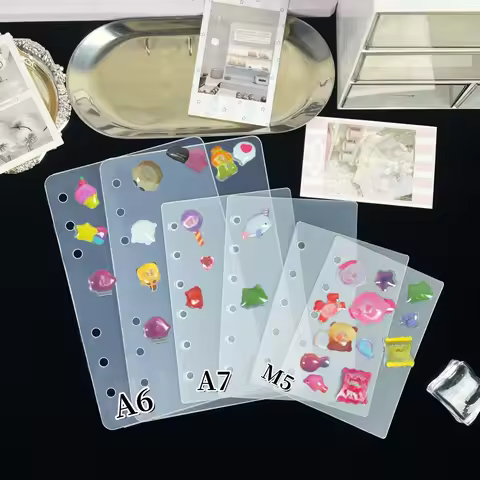 5/10/15Pcs/Bag A5/A6/A7/M5 Loose-Leaf Dividers, Semi-Transparent Frosted Dividers, Irregular Anti-Ja