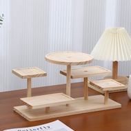 Pine Wood Display Shelf Ladder Rack Solid Wood Jewellery Display Rack Rack for Essential Oil Perfume