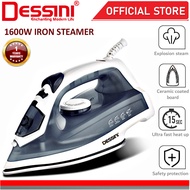 DESSINI ITALY Electric Ceramic Soleplate Garment Steam Iron Sprayer Steamer Clothes Brush Seterika B
