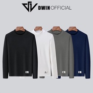 [Peinn] Dwin men's long-sleeved thermal shirt with elastic turtleneck and felt lining local brand