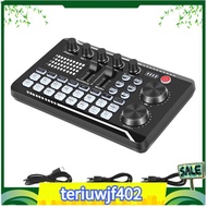 【●TI●】F998 Sound Card Microphone Sound Audio Interface Mixer Sound Card Mixing Console Amplifier for