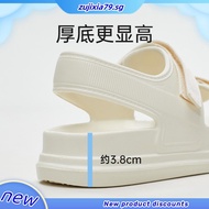 UTUNE Womens Sandals Strip Beach Style Sandal Casual Soft Sole Non-Slip Flat Women's Shoes