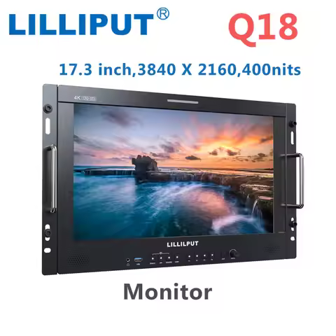 LILLIPUT Q18 17.3-inch 12G-SDI Professional Production Studio/Broadcast Monitor 3840 X 2160, 400nits