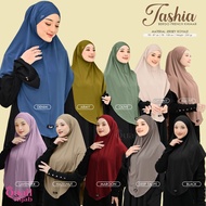 HISTYLE - Tasya Bergo French Khimar by Quail Hijab Instant Malay Hijab Non Ped Instant Jersey Hijab 