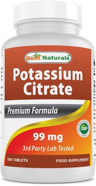 Potassium Citrate 99mg 500 Tablets - 3rd Party Lab Tested