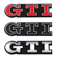 3D Metal Car Front GTI Grill Logo Rear GTI Emblem For Volkswagen VW Polo Golf 4 5 6 7 8 MK4 MK5 MK6 