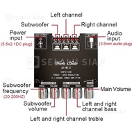 (dalam Stok Dikirim Dari Jakarta，COD) LVPIN Mini HiFi Stereo Amplifier Treble Bass Booster 12V 20W -