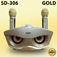 Speaker Bluetooth Karaoke Wireless SDRD SD306 + Dua Microphone