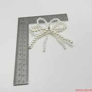 韓國潮流珍珠蝴蝶結鞋掛飾 小香風配飾 手袋掛件 時尚配件- 珍珠鞋帶裝飾蝴蝶結 均碼