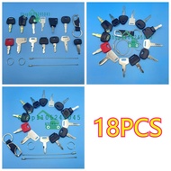 18PCS For Komatsu Excavator 5P8500 H800 301 K250 777 D250 787 459A Starter Keys Heavy Equipment Cons